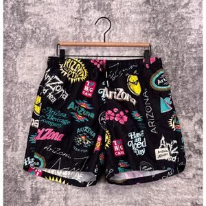 Bather Swim Trunks Large Mens Arizona Tea Mesh Lined 5" Swimwear